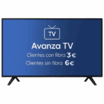 Televisión representado la tarifa de Avanza TV, la TV más barata.